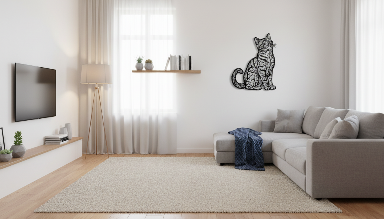 Cute Cat 2D Wall Art