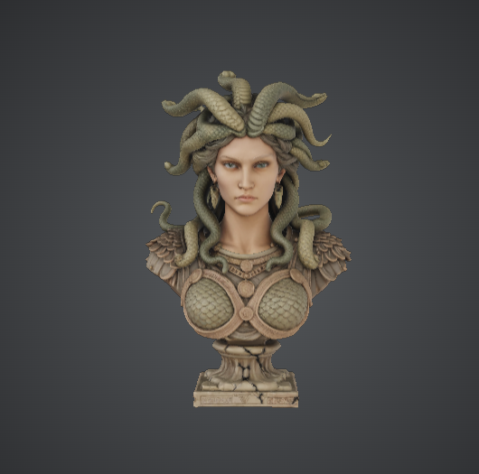 Medusa Gorgon Bust – Mythological Snake Queen