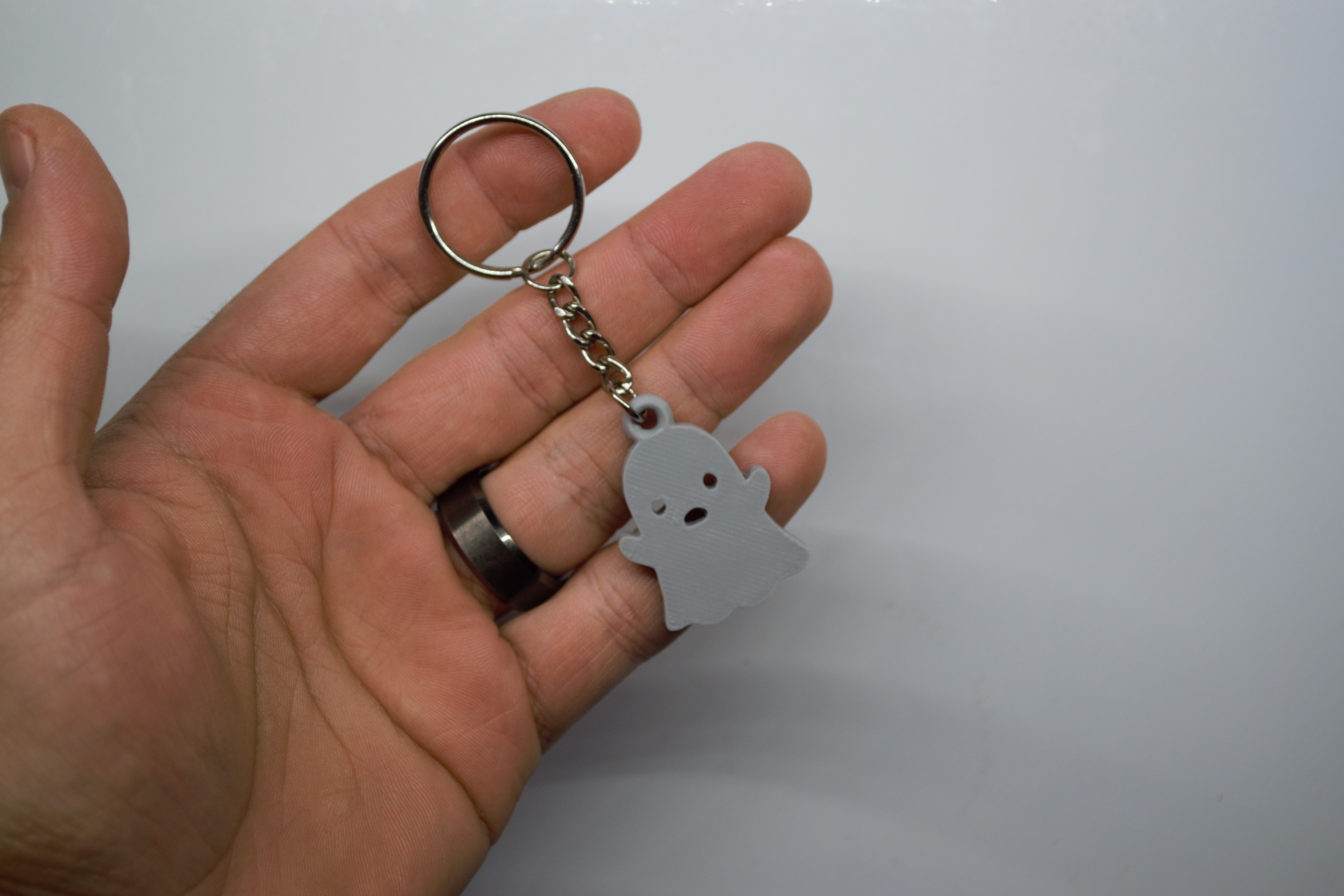 Halloween ghostie keychain
