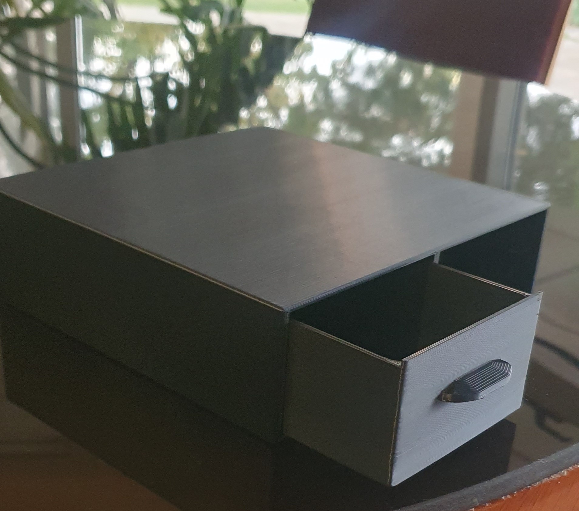 Monitor Riser Box 20x20x6cm with 2 Drawers