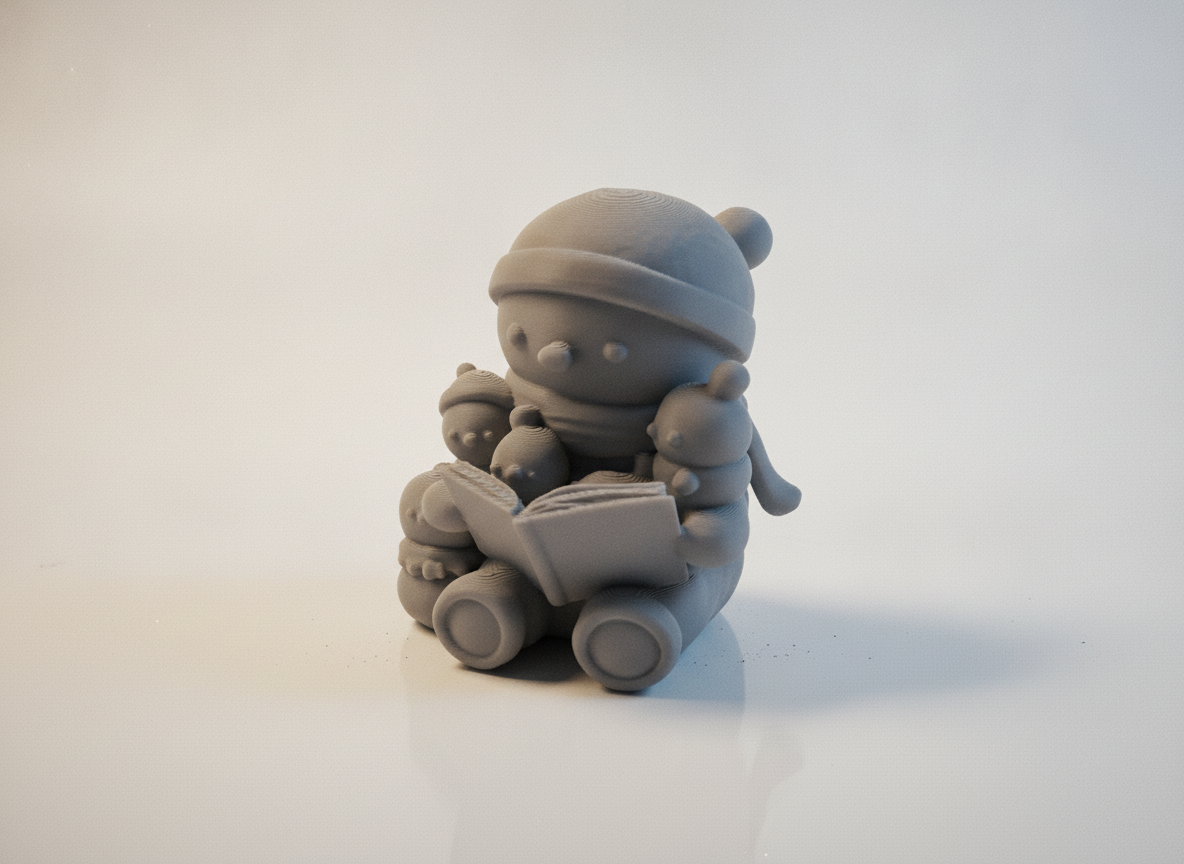 Snowman Reading — thumbnail 2