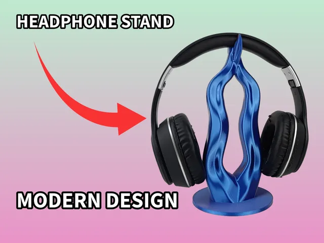 Futuristic Headphone Stand Modern Design