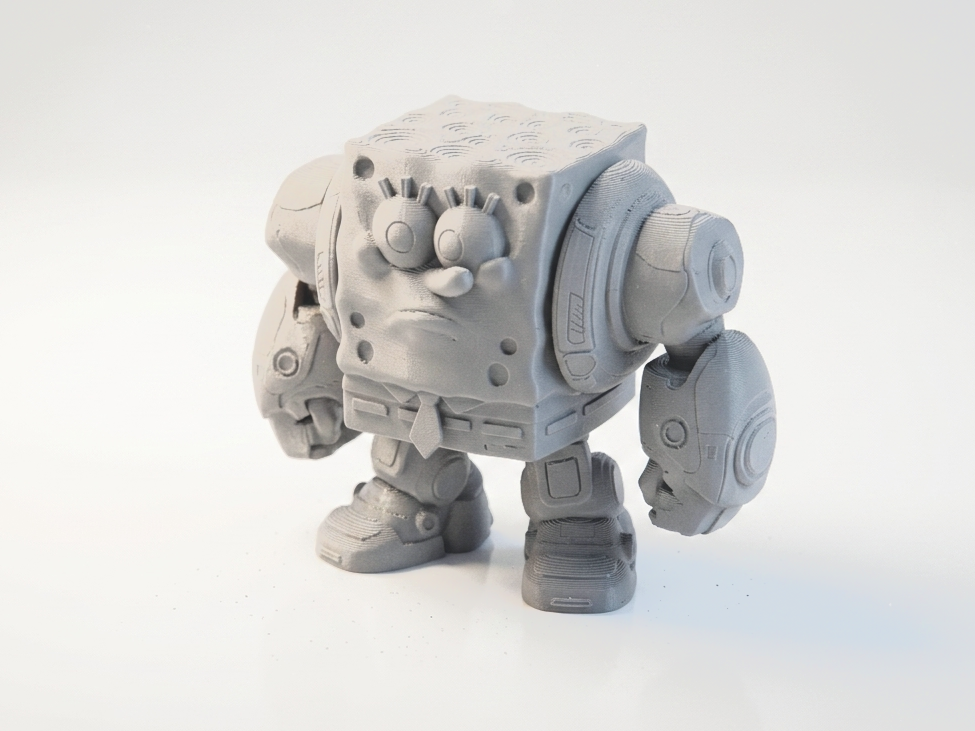 Mech Spongebob Robot Figurine Cartoon 3D Printable