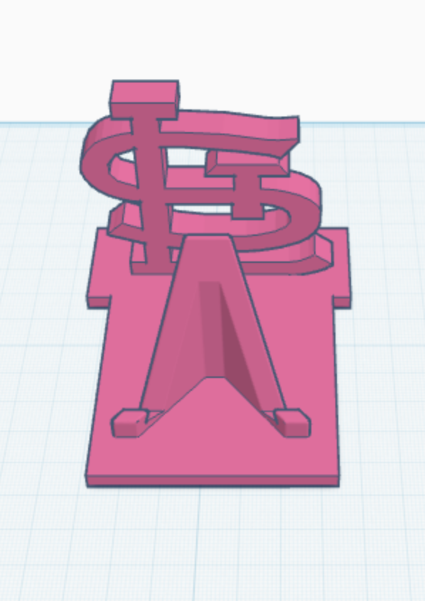 St. Louis Cardinals Logo w/ Card Stand
