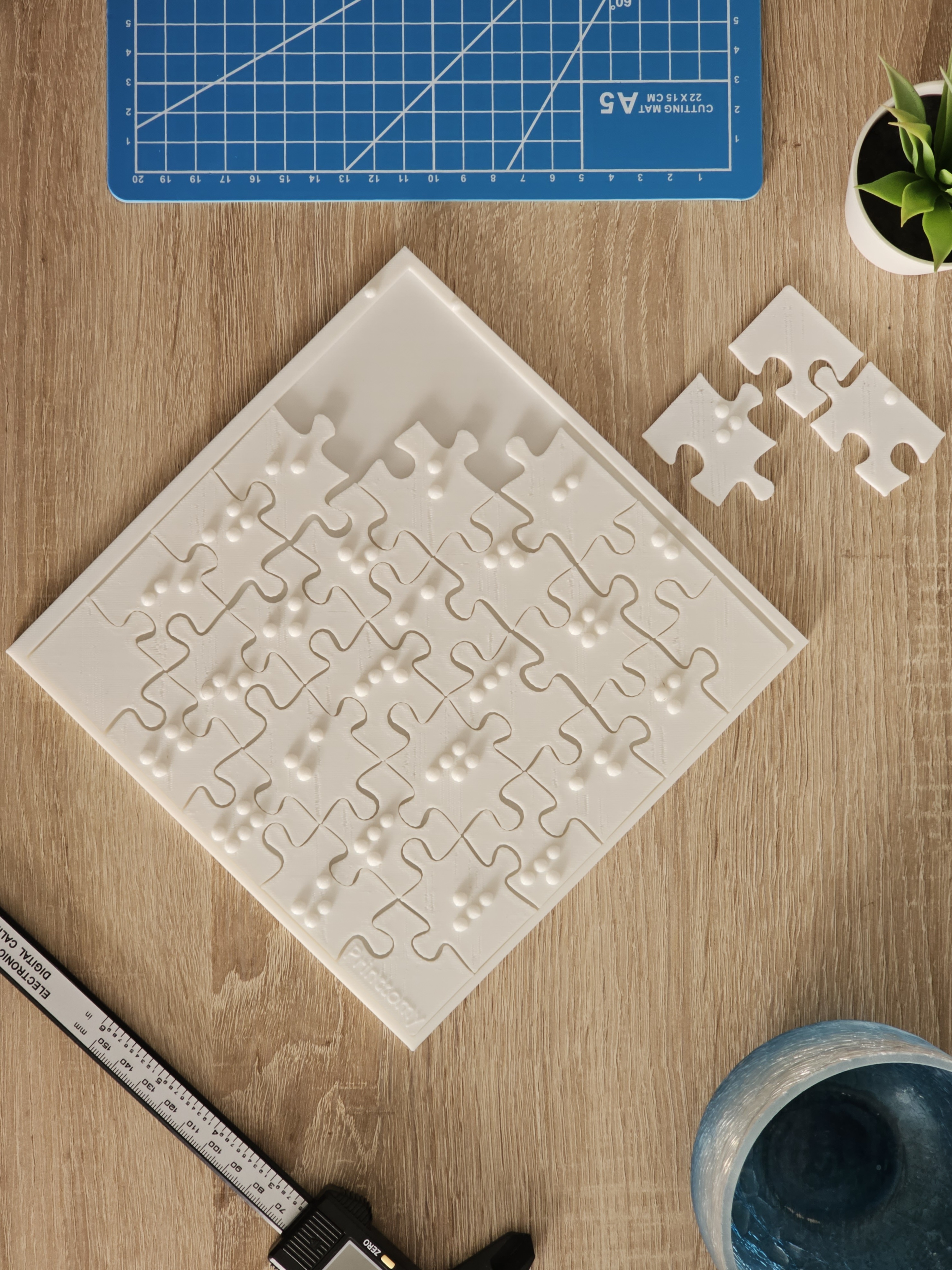 Puzzle for the blinds (Braille alphabet)