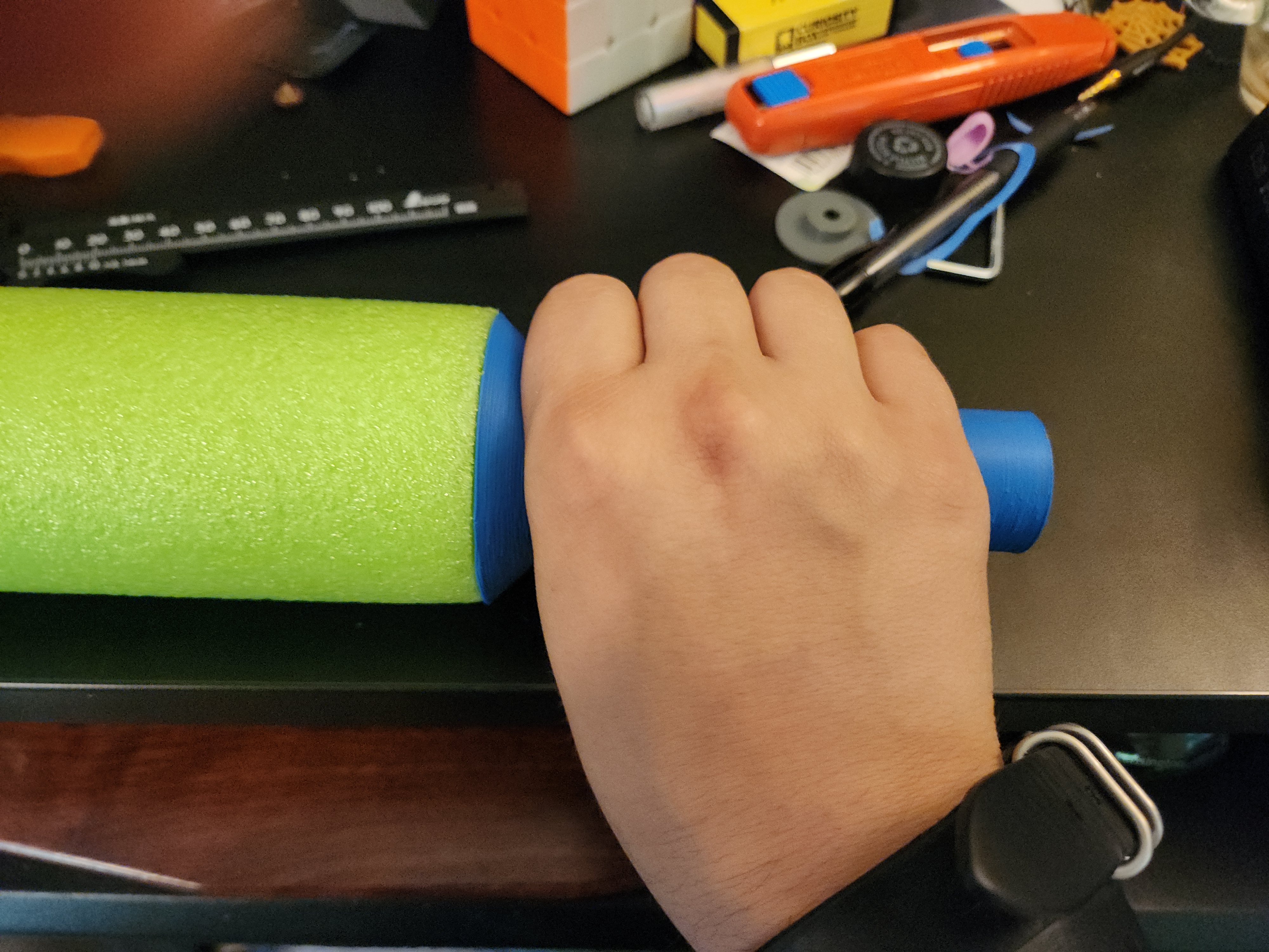 Threaded Pool Noodle "sword" handle — thumbnail 2