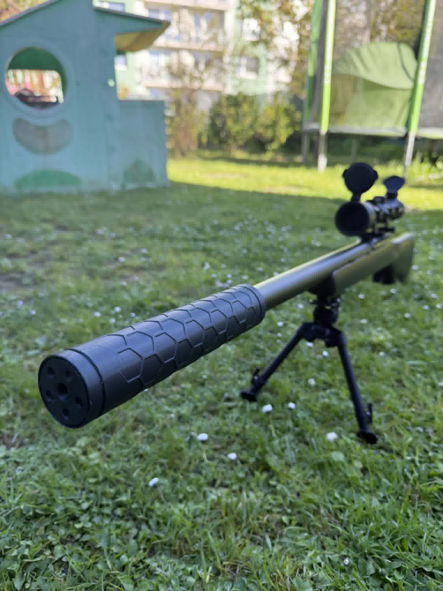 Airsoft Silencer 200mm M14x1 left