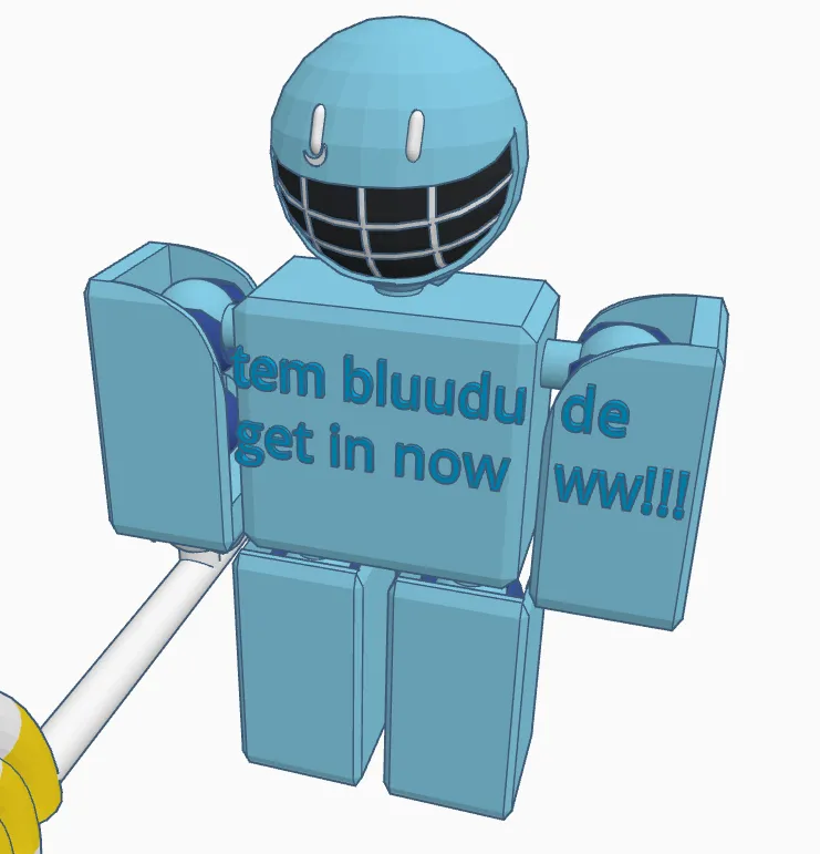 Stylized Bluudude (Articulated Roblox Figure) by FanBlox Company