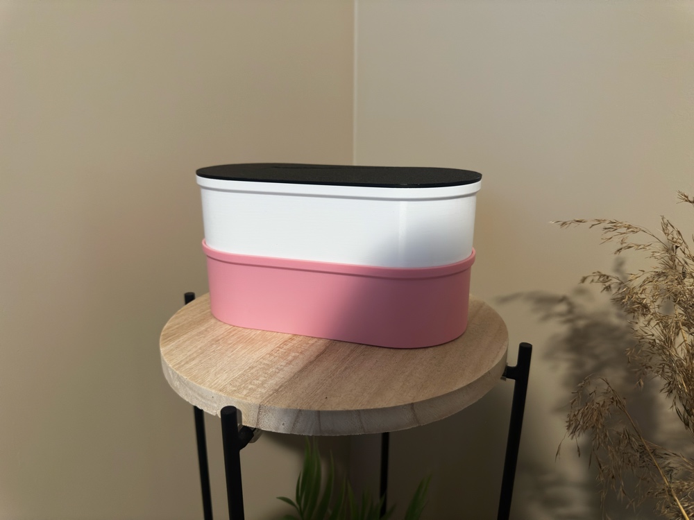 Miniatura 4 do modelo 3D Modern Oval Stackable Organizers - Modular Storage System