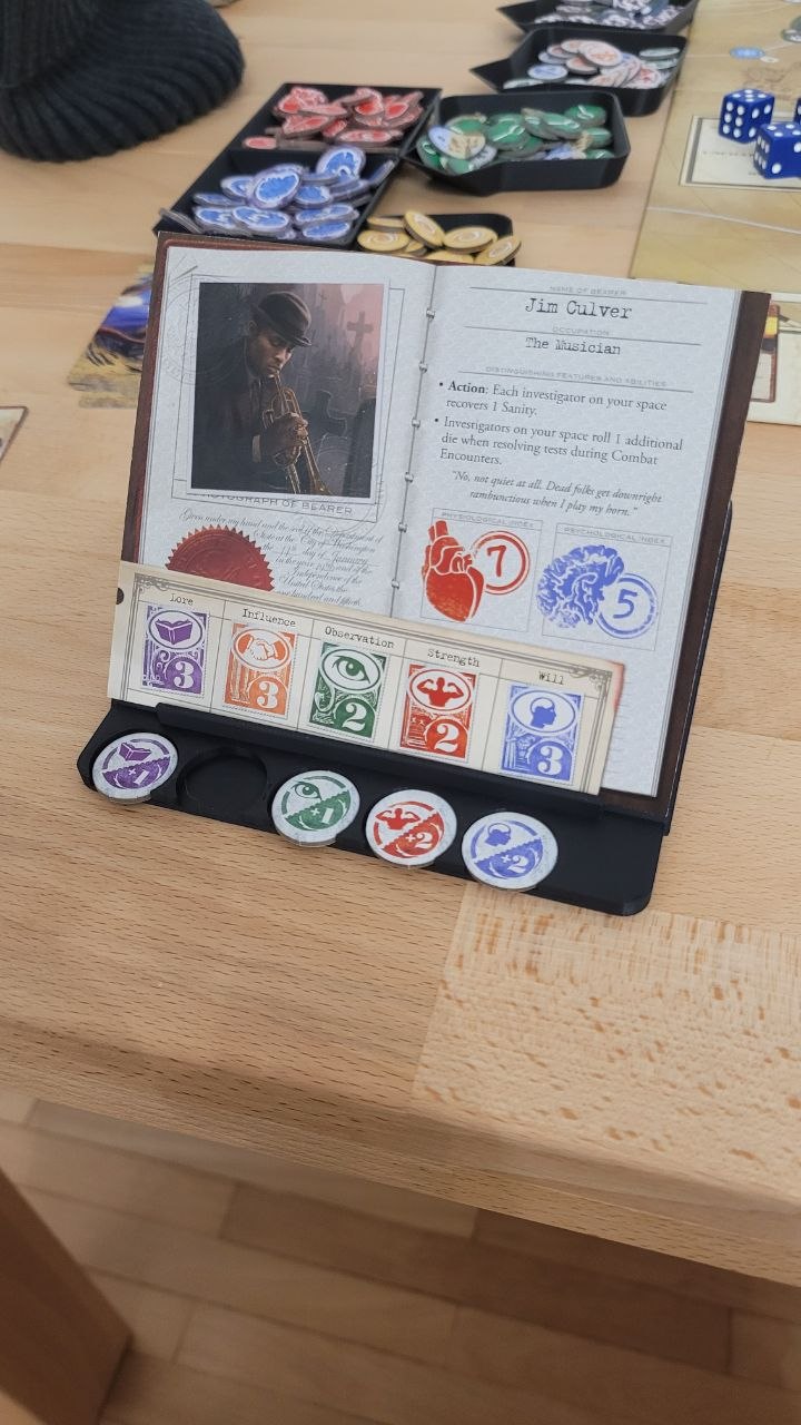 Eldritch Horror Character Sheet Support