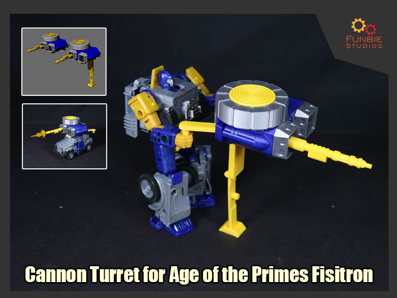 Cannon Turret for Transformers Age of the Primes Fisitron