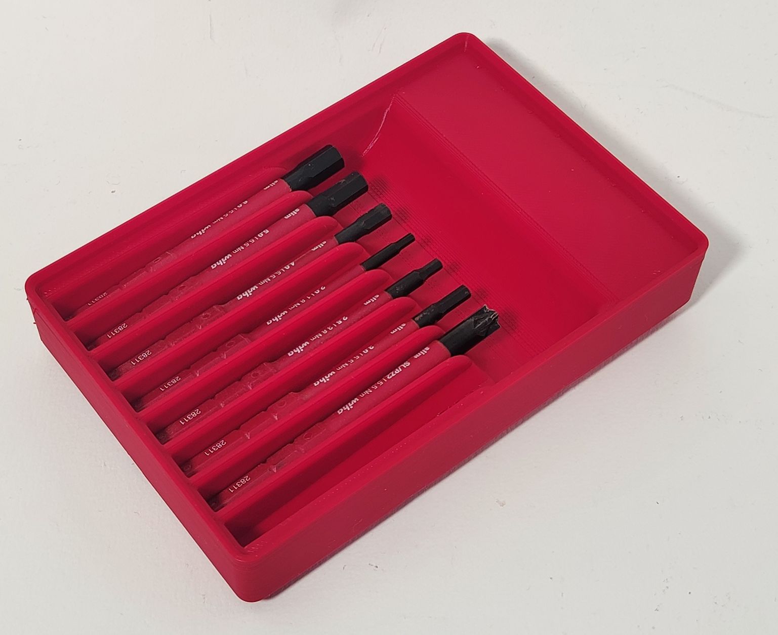 Gridfinity Bit Holder 8x 75mm(3'') (Rangement Embouts Vissage)