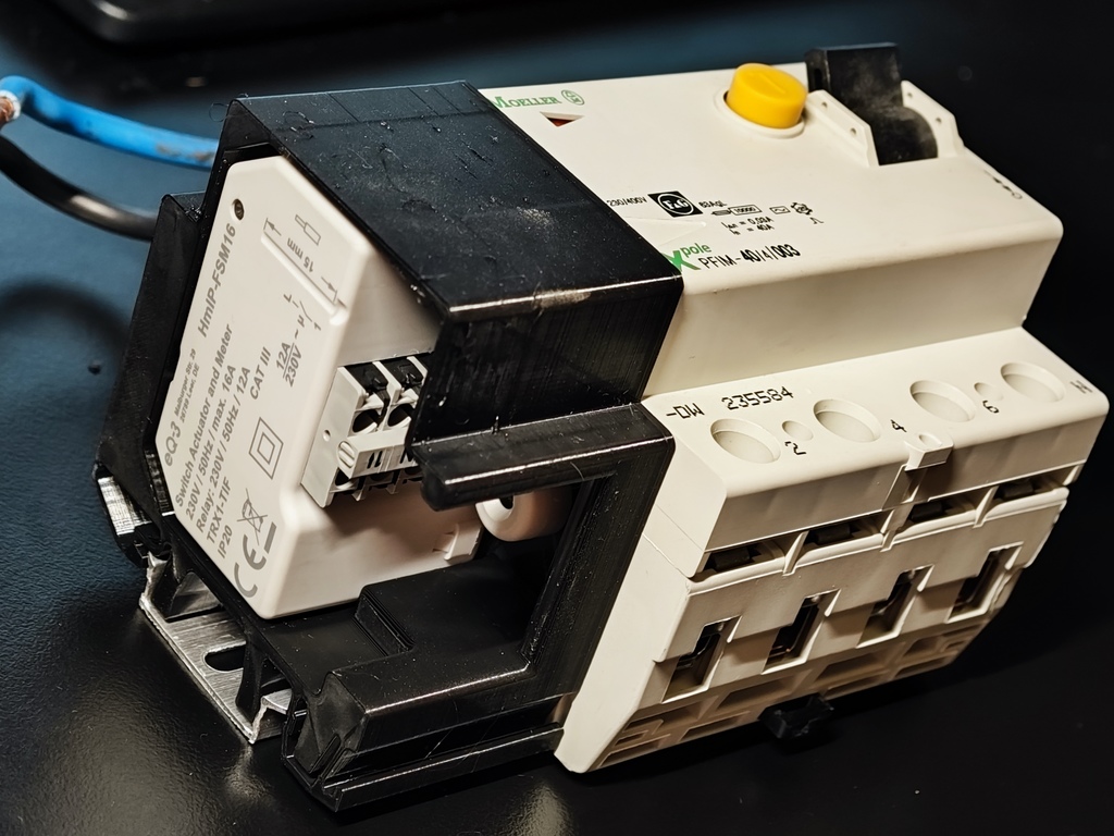 DIN-Rail Adapter for Homematic IP flush mounted actuators HMIP-FSM, HMIP-FSM16, HMIP-FSI16, HMIP-FROLL, HMIP-FBL
