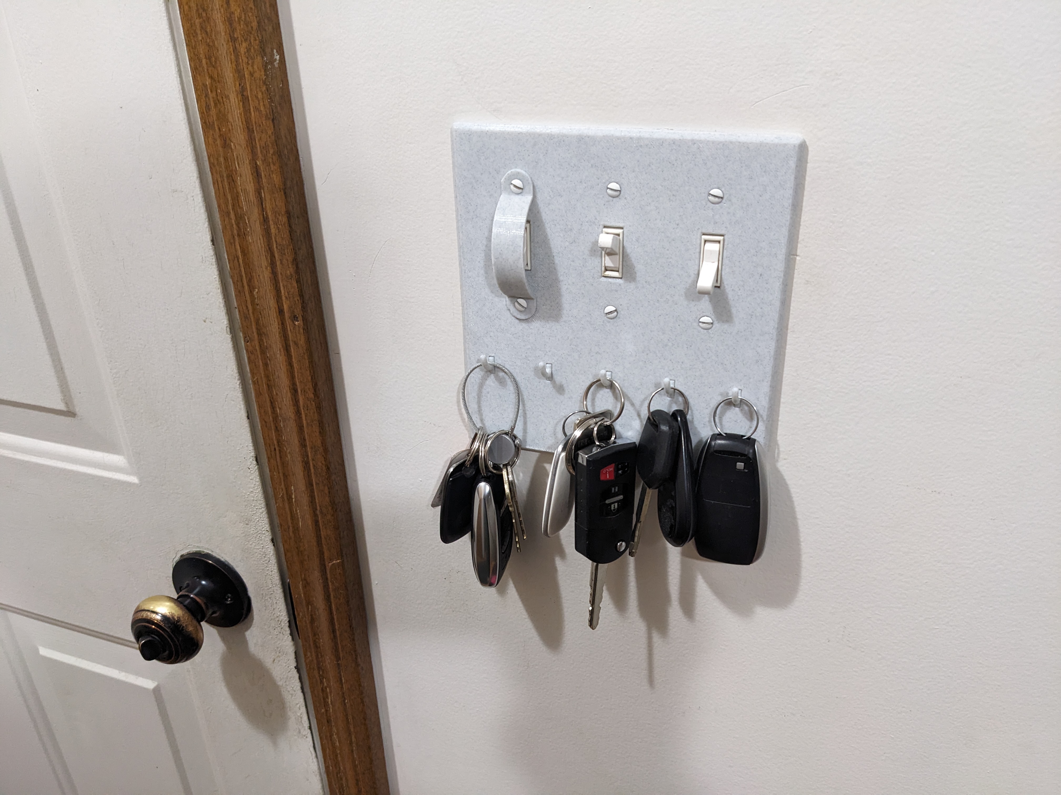 Key Holder/Hanger/Hook - Switch Plate - Multiple Versions
