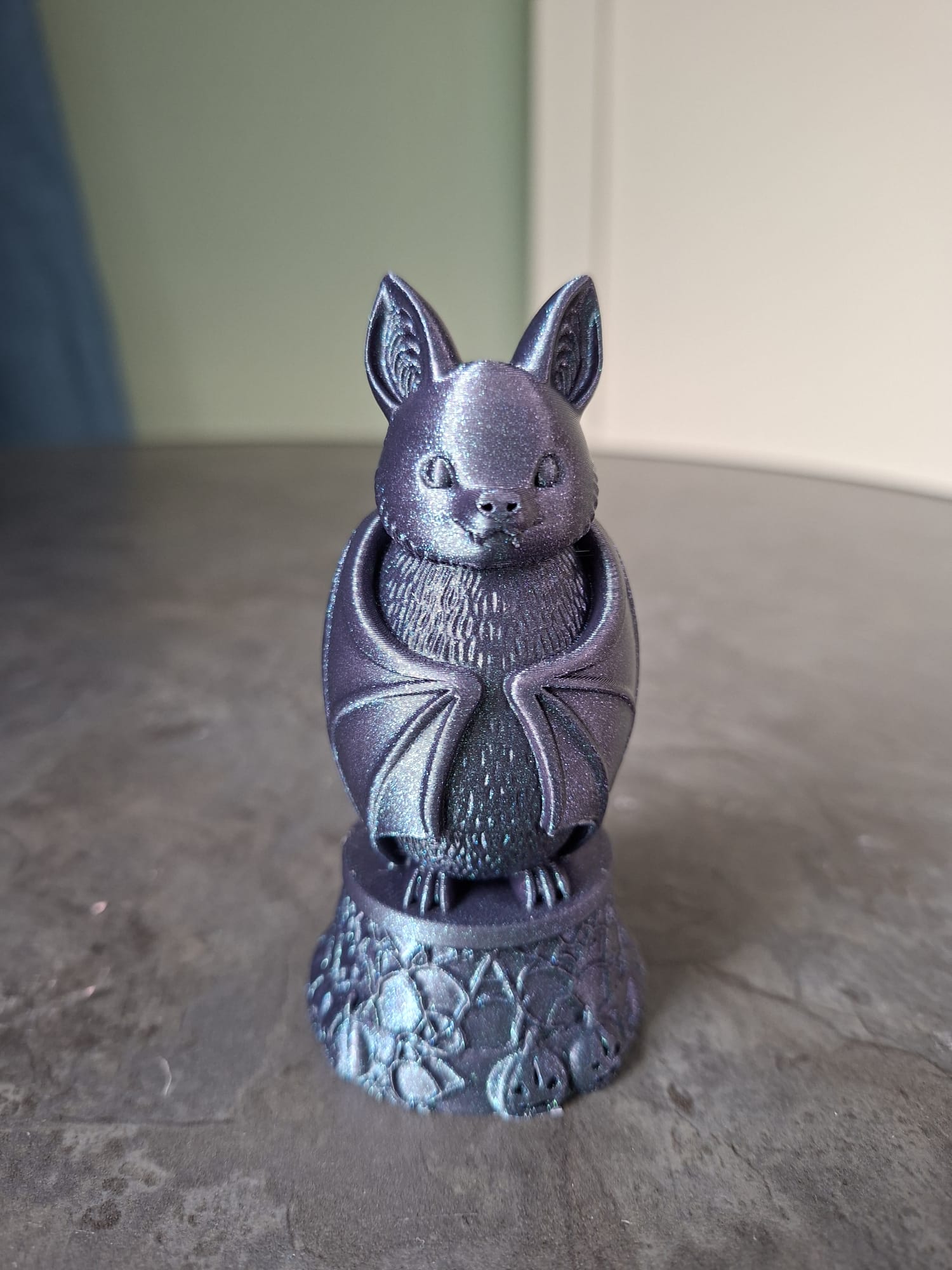 Mystical Bat Guardian Figurine