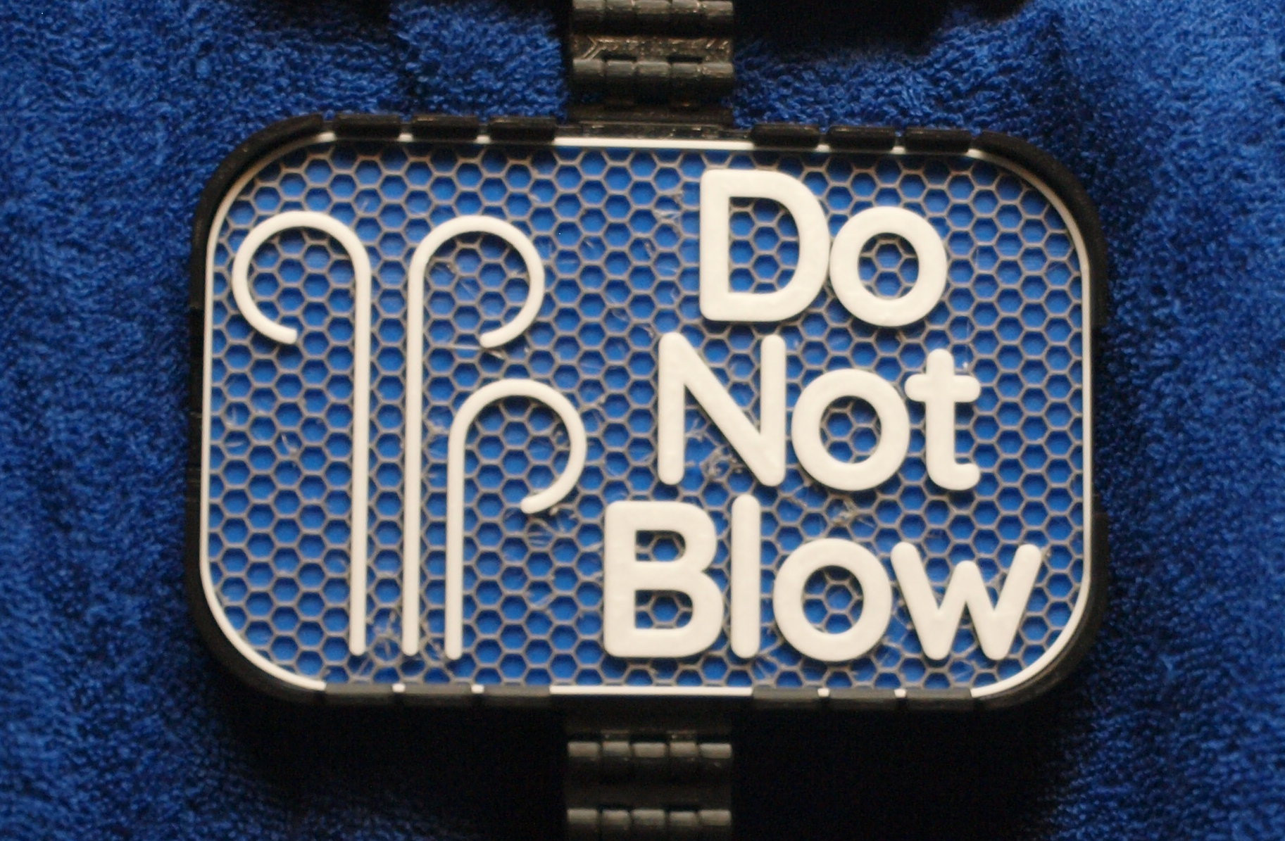 Do Not Blow sign