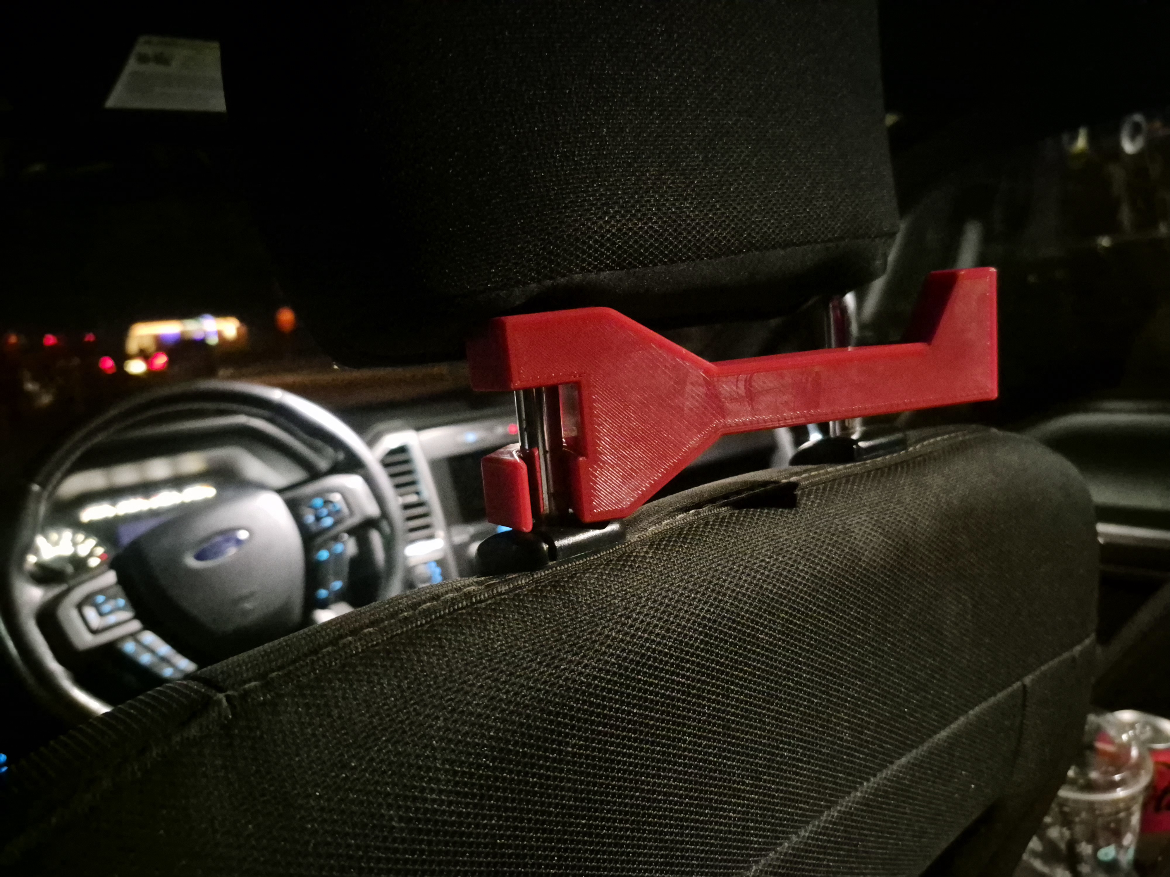 Vehicle Headrest Utility Hook