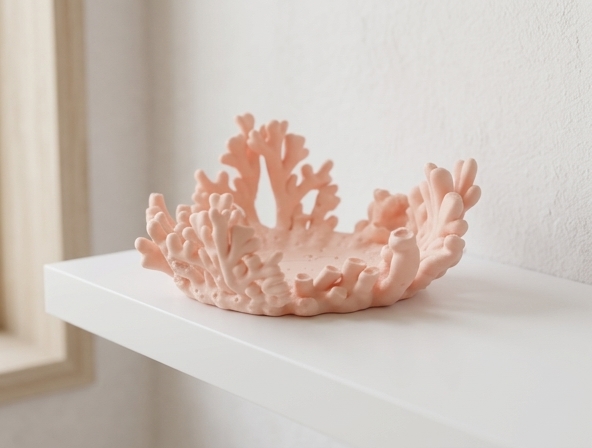 Coral Saucer Decorative Dish 3D model