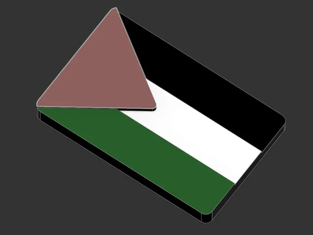 Palestinian flag magnet NO AMS