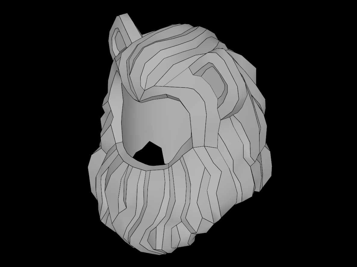 Lego Compatible (49109.dat) Minifig Hair Lion's Mane