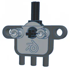 Lego Compatible Pneumatic Switch for mounting on motor