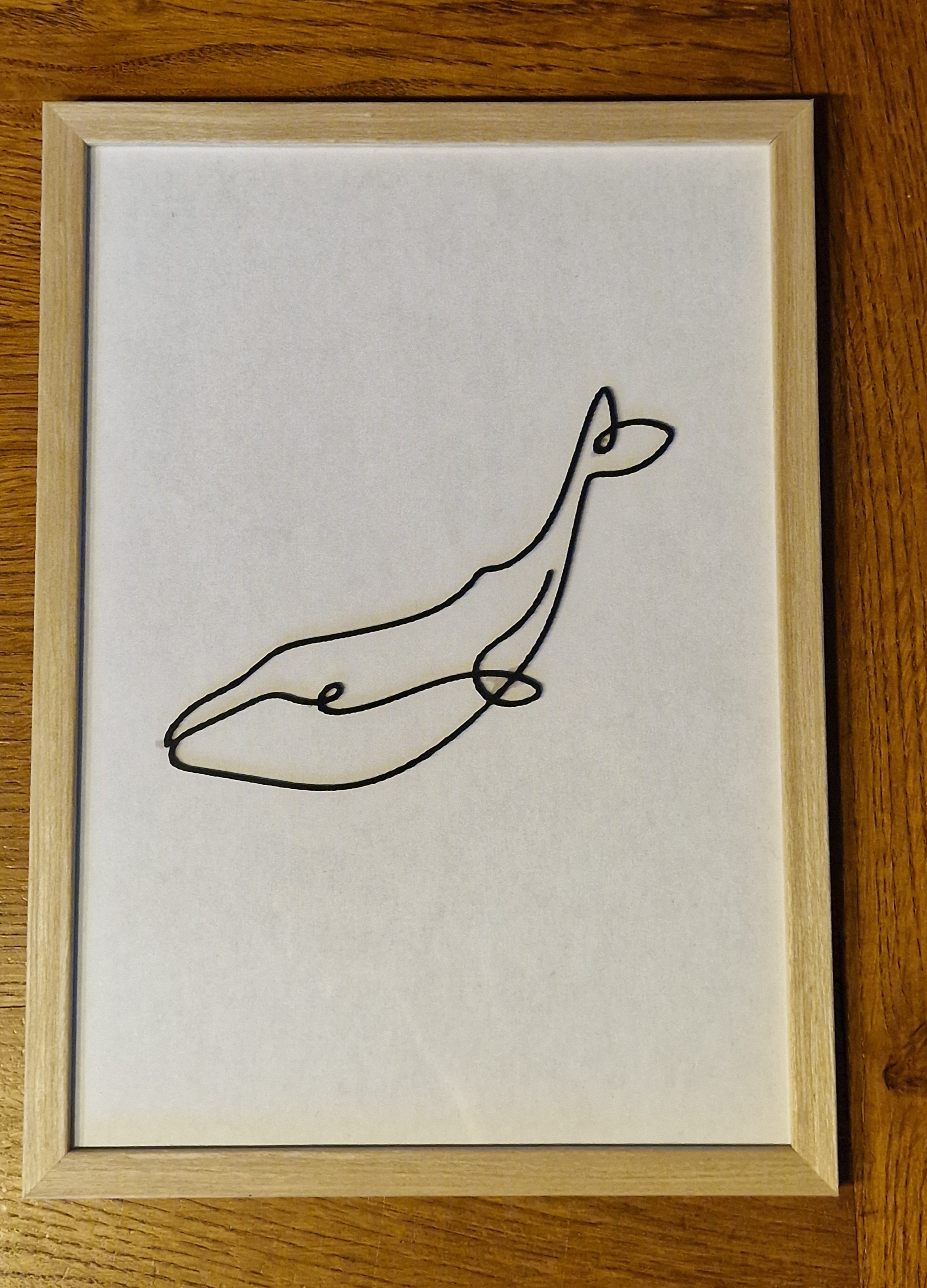 Minimalist 2D Whale