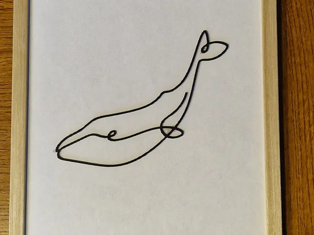 Minimalist 2D Whale