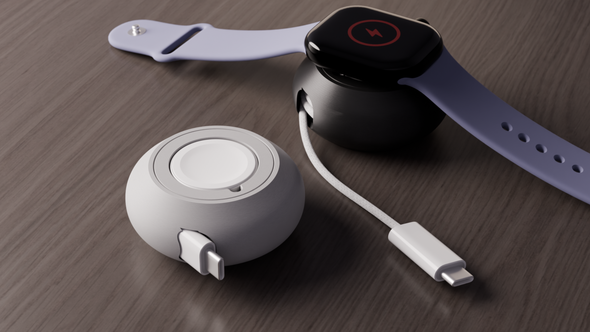 Compact Apple Watch Charger Winder