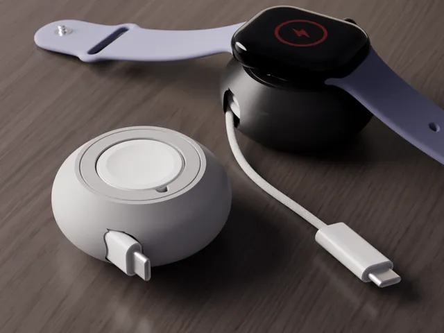 Compact Apple Watch Charger Winder