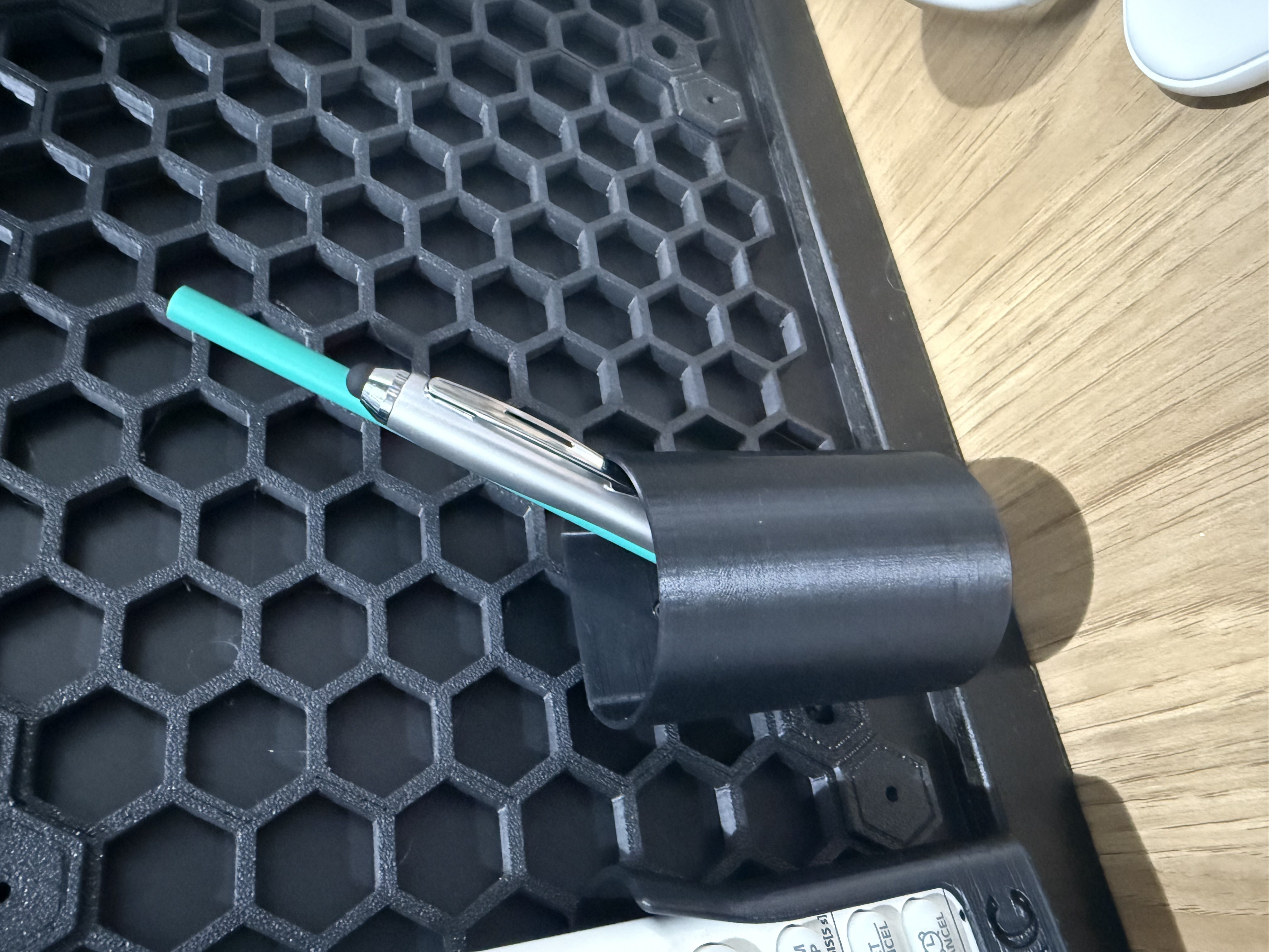 Pen holder (storage) to be used on honeycomb system