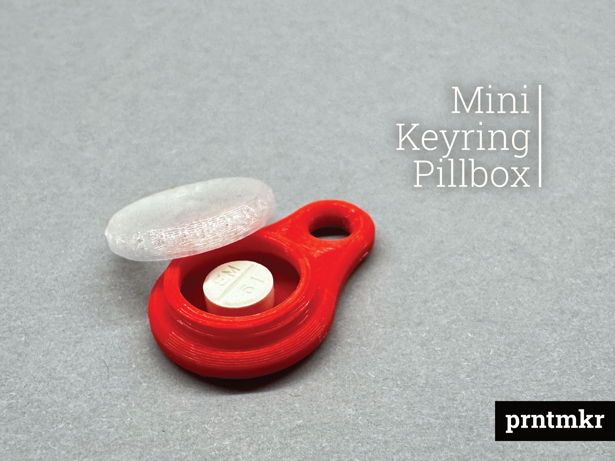 Mini Keyring Pillbox - For the ONE pill that matters