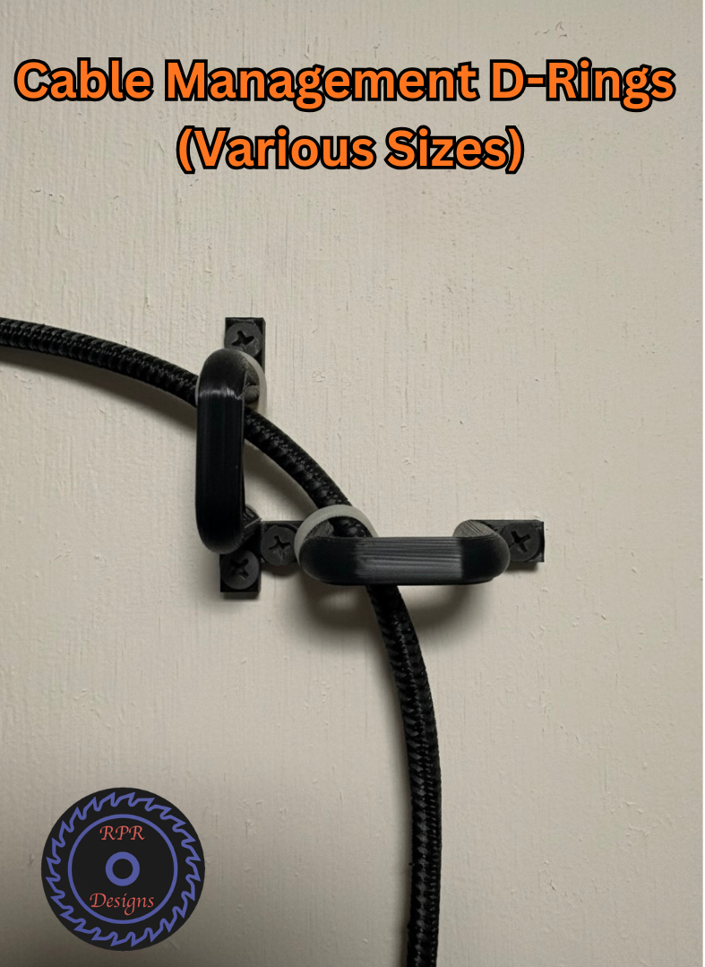 Cable Management D-Rings (Various Sizes)