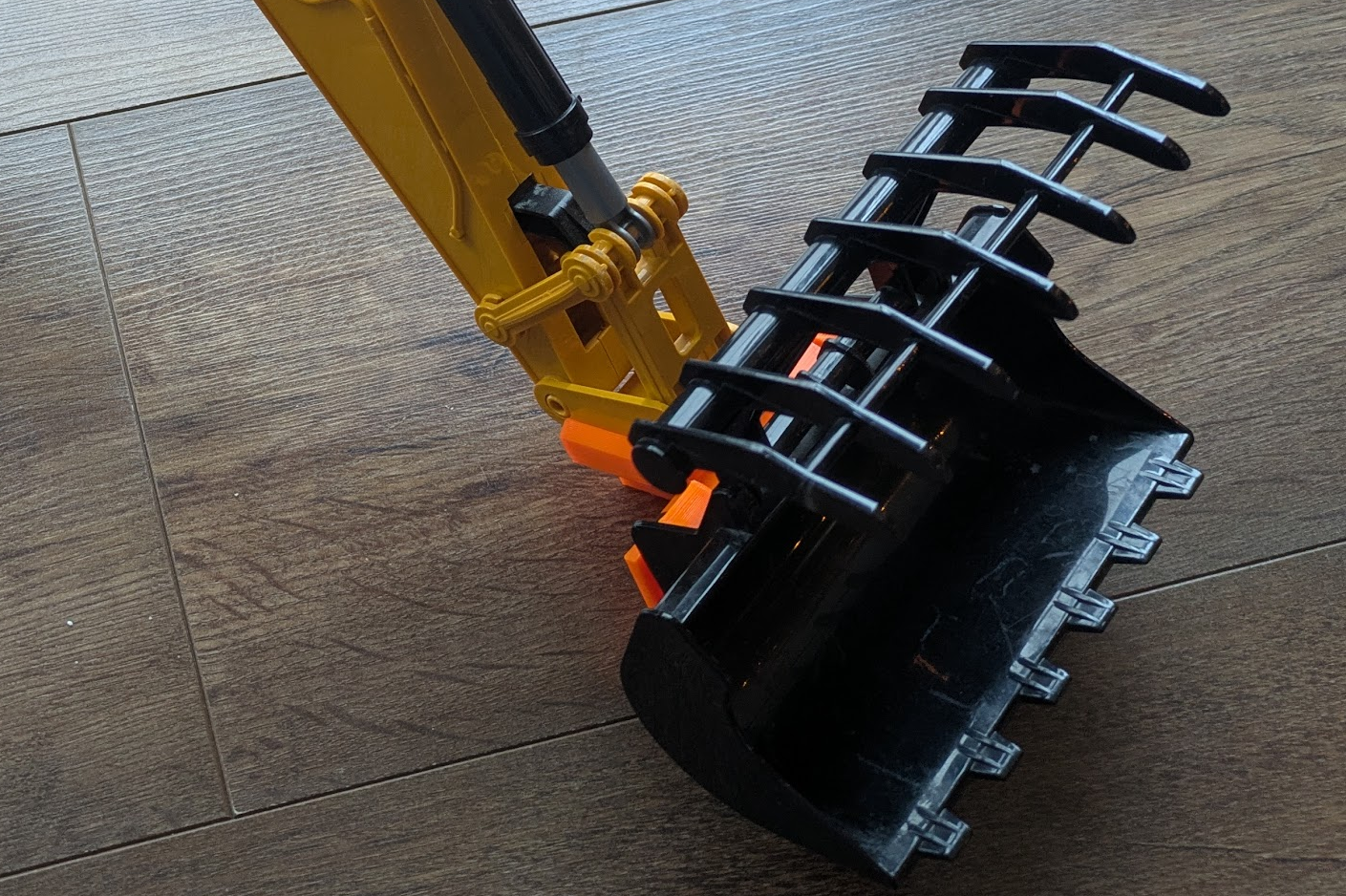 Front Loader Bucket Adapter for Bruder Excavators