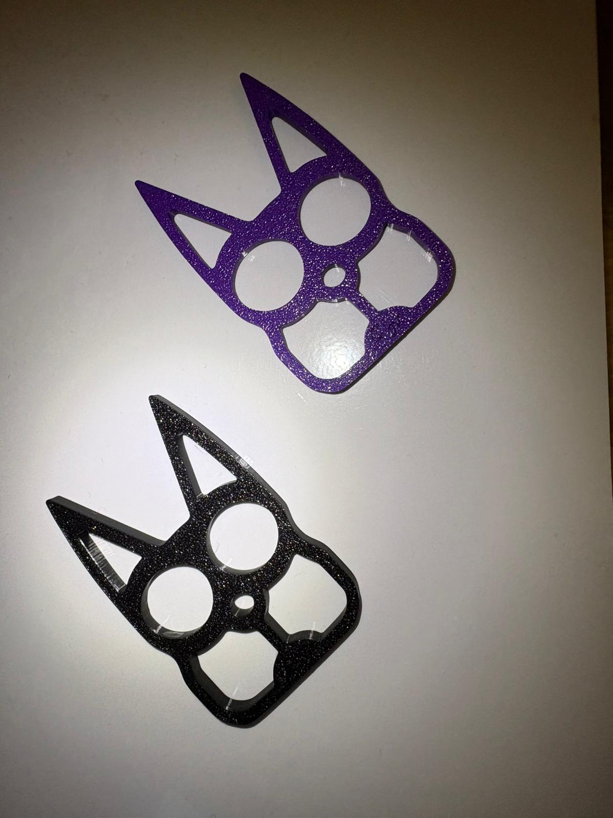 Cat Eyes Keychain two-finger brass knuckles