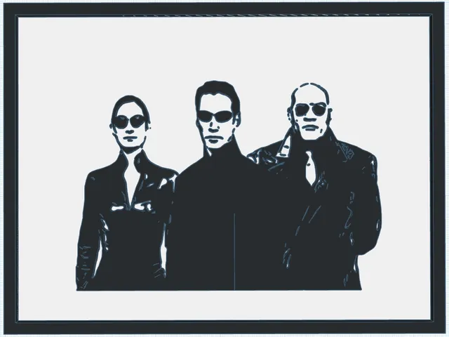 Matrix Wall Plaque  - Neo, Trinity and Morpheus 15x20cm
