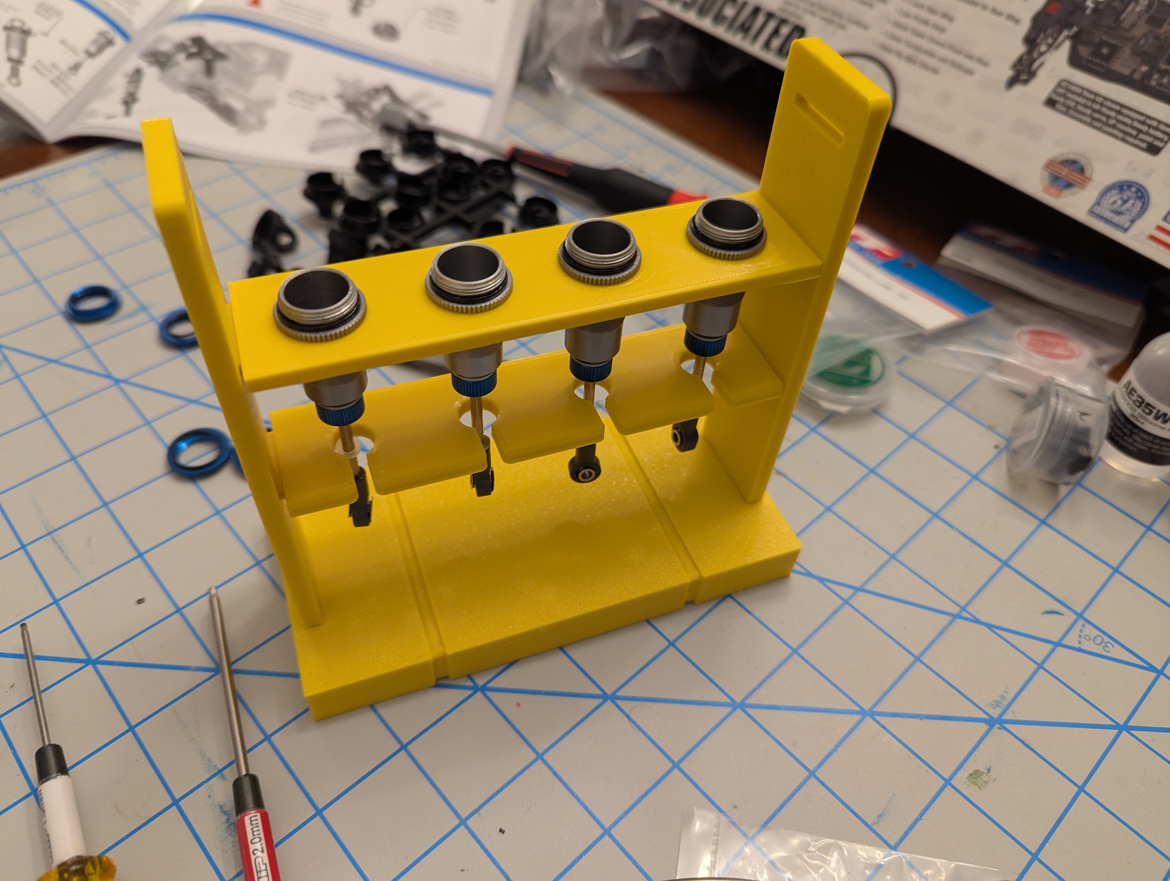 RC10B74 Addon to -> UPDATED! 1/8th 1/10th offroad RC shock stand