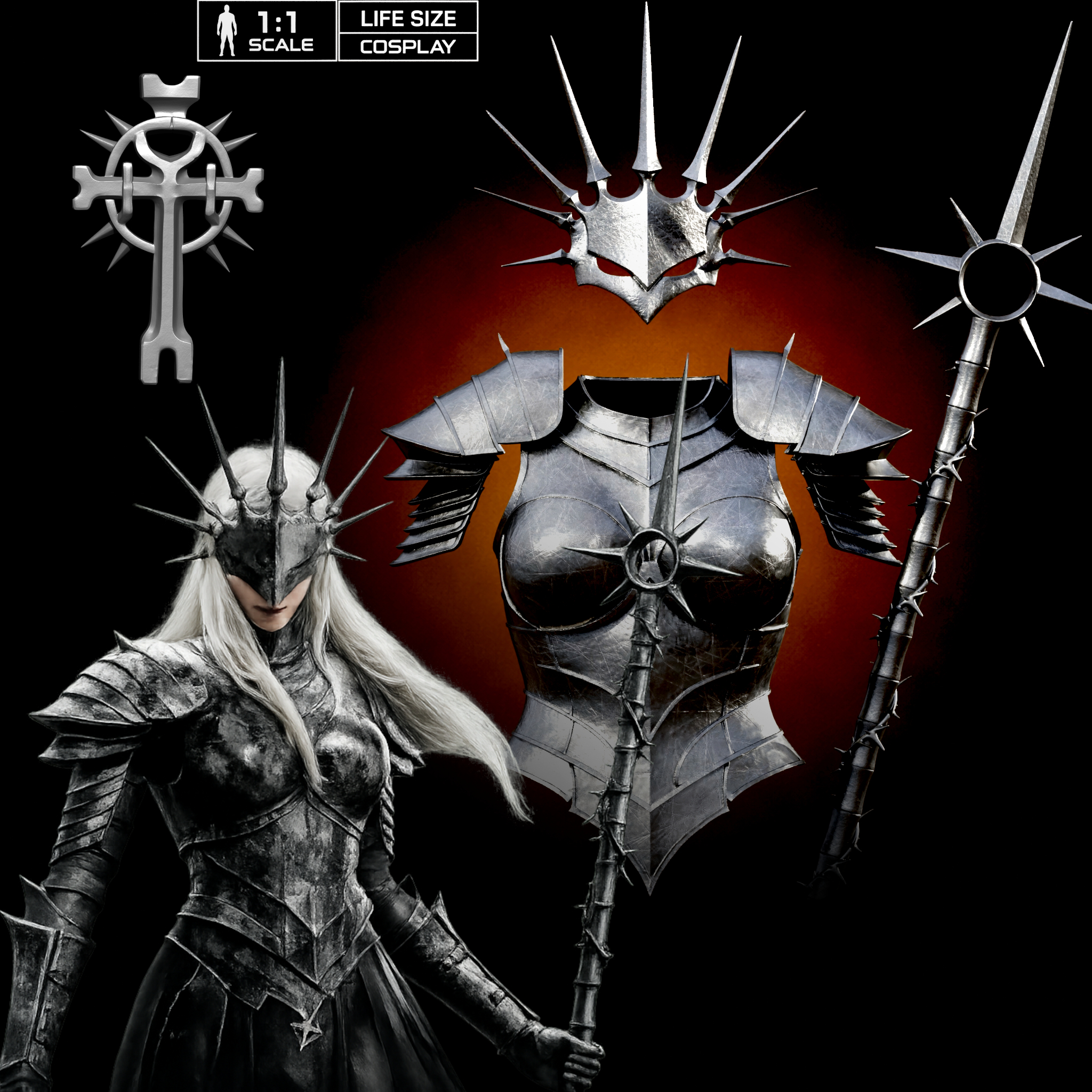 LORDS OF THE FALLEN II ENIGMATIC CHARACTER COSPLAY life size - Fan Art STL