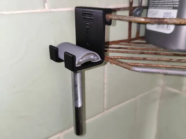 Razor Holder for Shower Shelf (Wire Rack Mount)