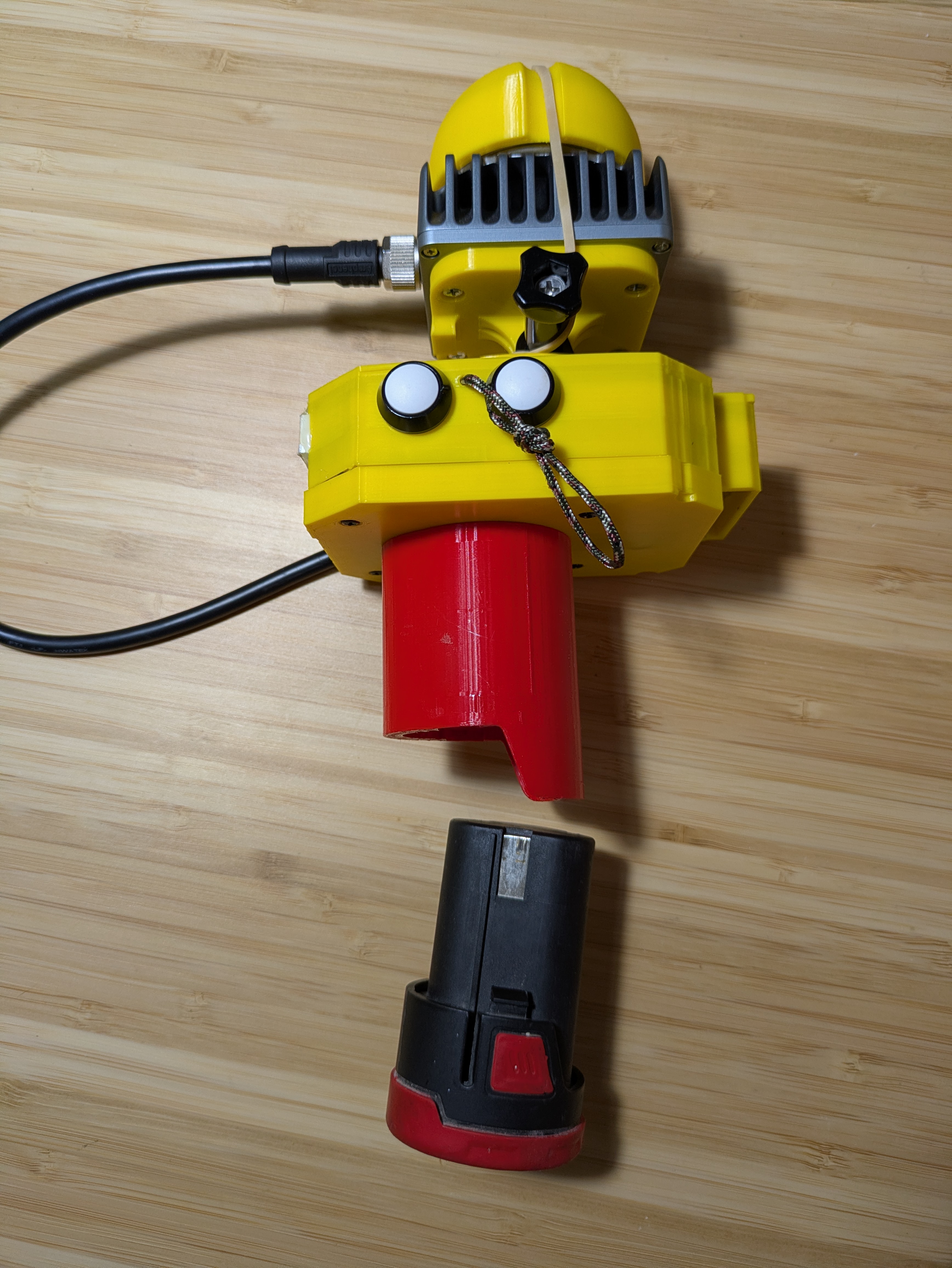 mandeye_controller with Parkside 12v battery
