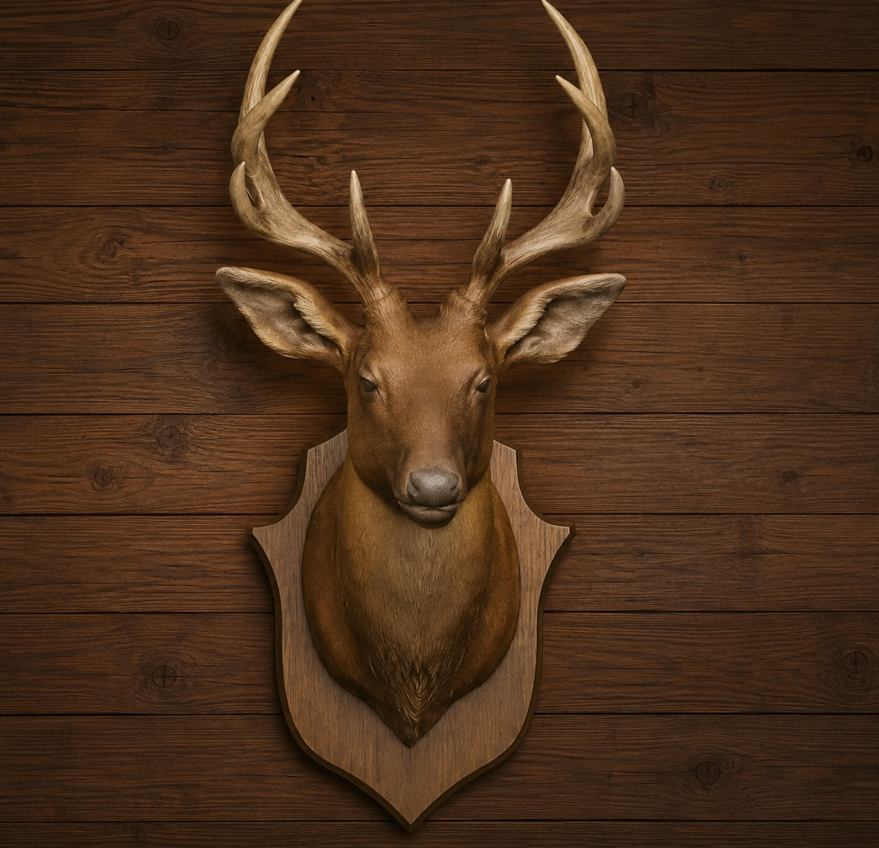deer head mounted