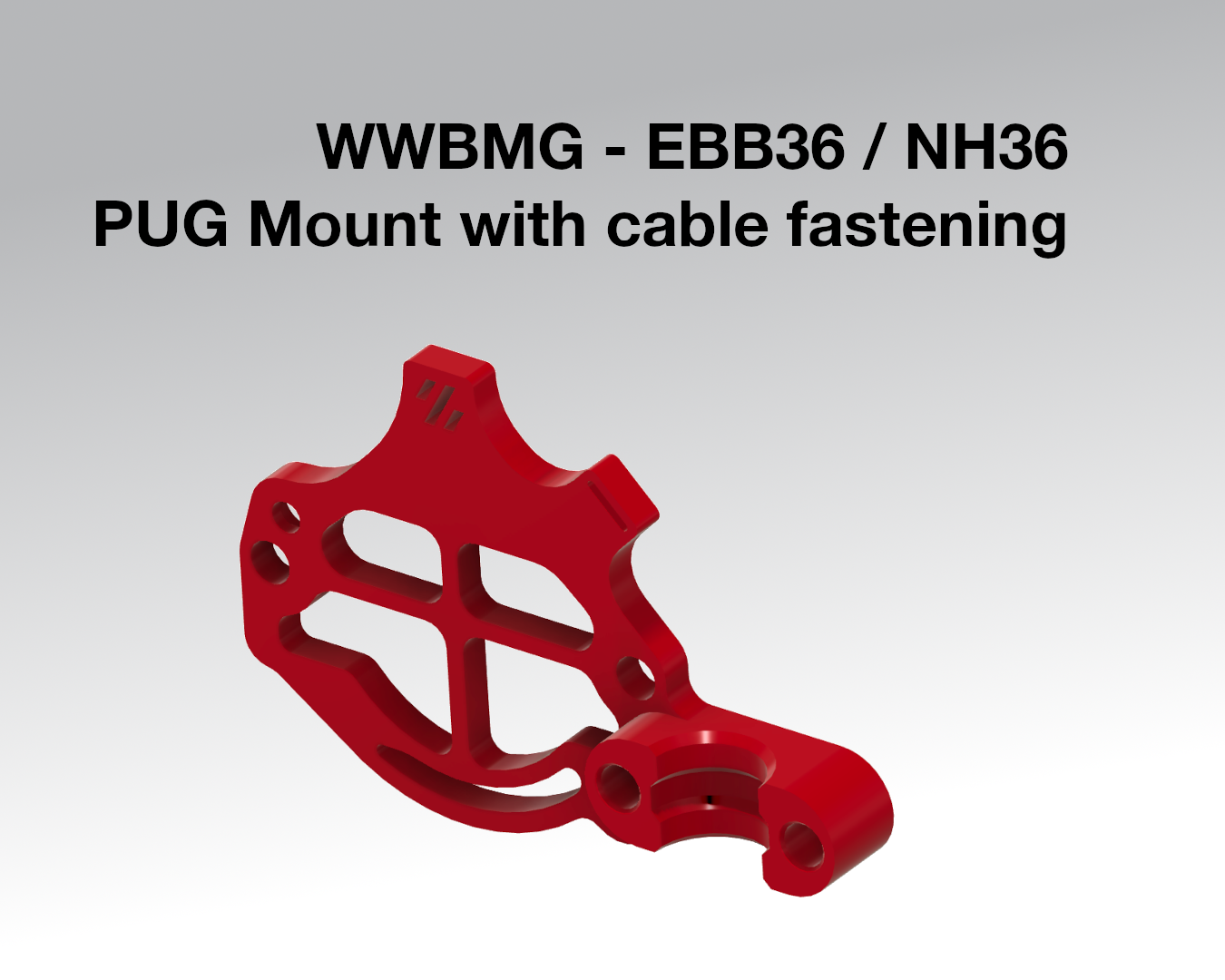 WWBMG EBB36/NH36 PUG Mount with Cable fastening for CAN