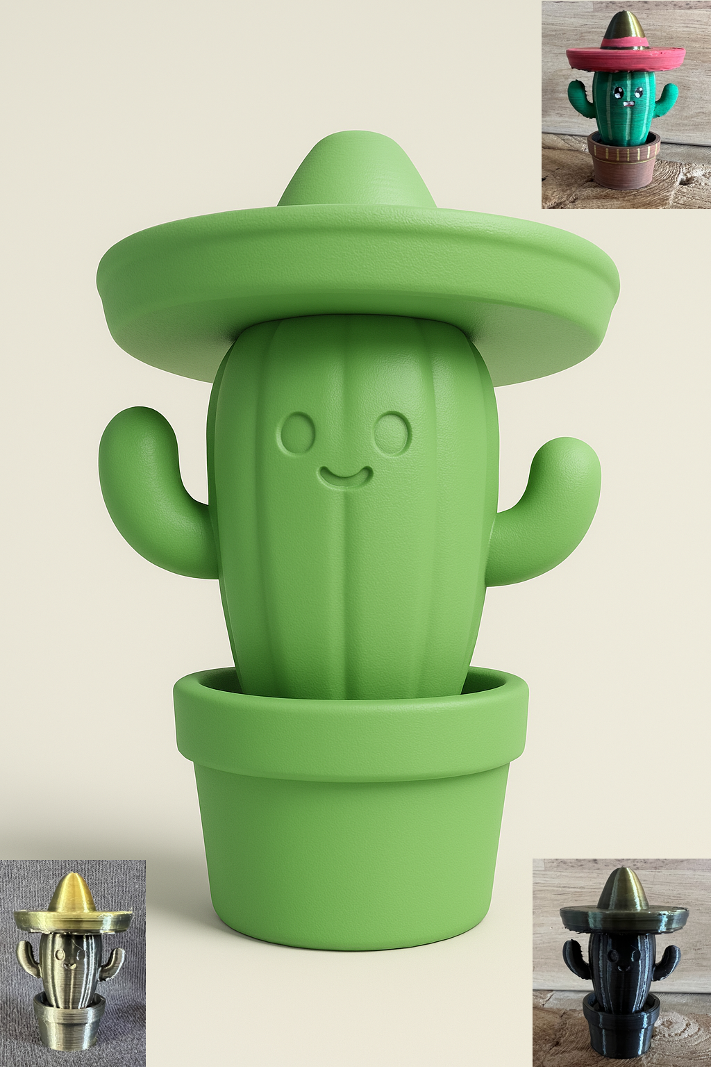 Miniatura 2 do modelo 3D Cute Cactus
