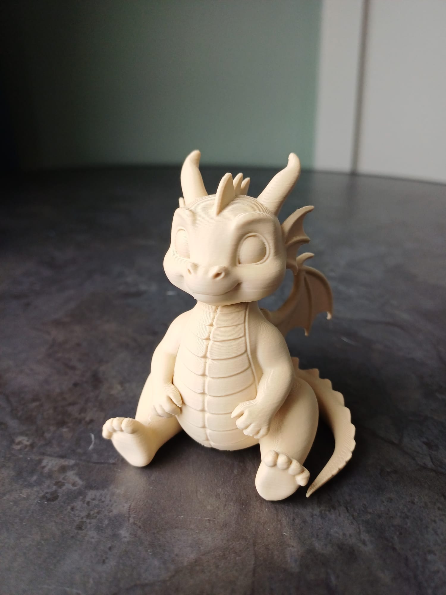 Cute Sitting Baby Dragon