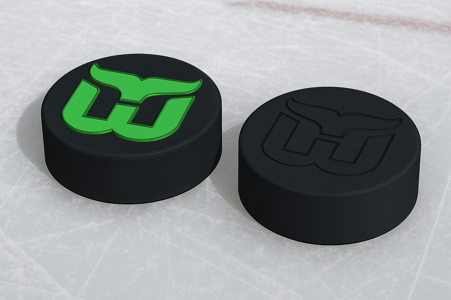 Hartford Whalers NHL Hockey Puck Logo