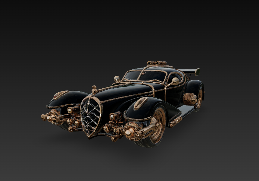COCHE ANTIGUO FUTURISTA