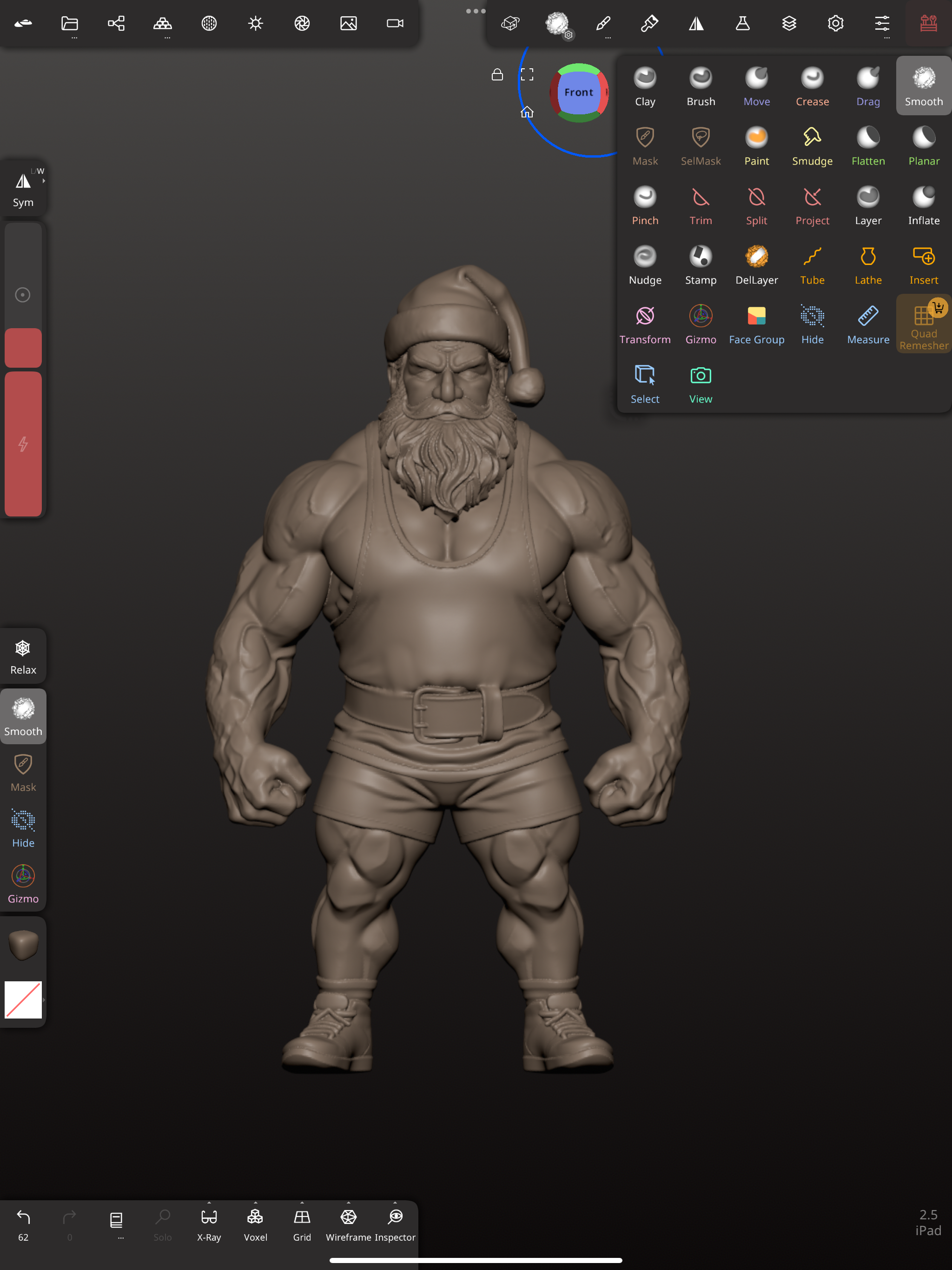 bodybuilder Santa Claus