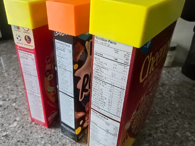 Cereal Box Cover/ Freshness Lid