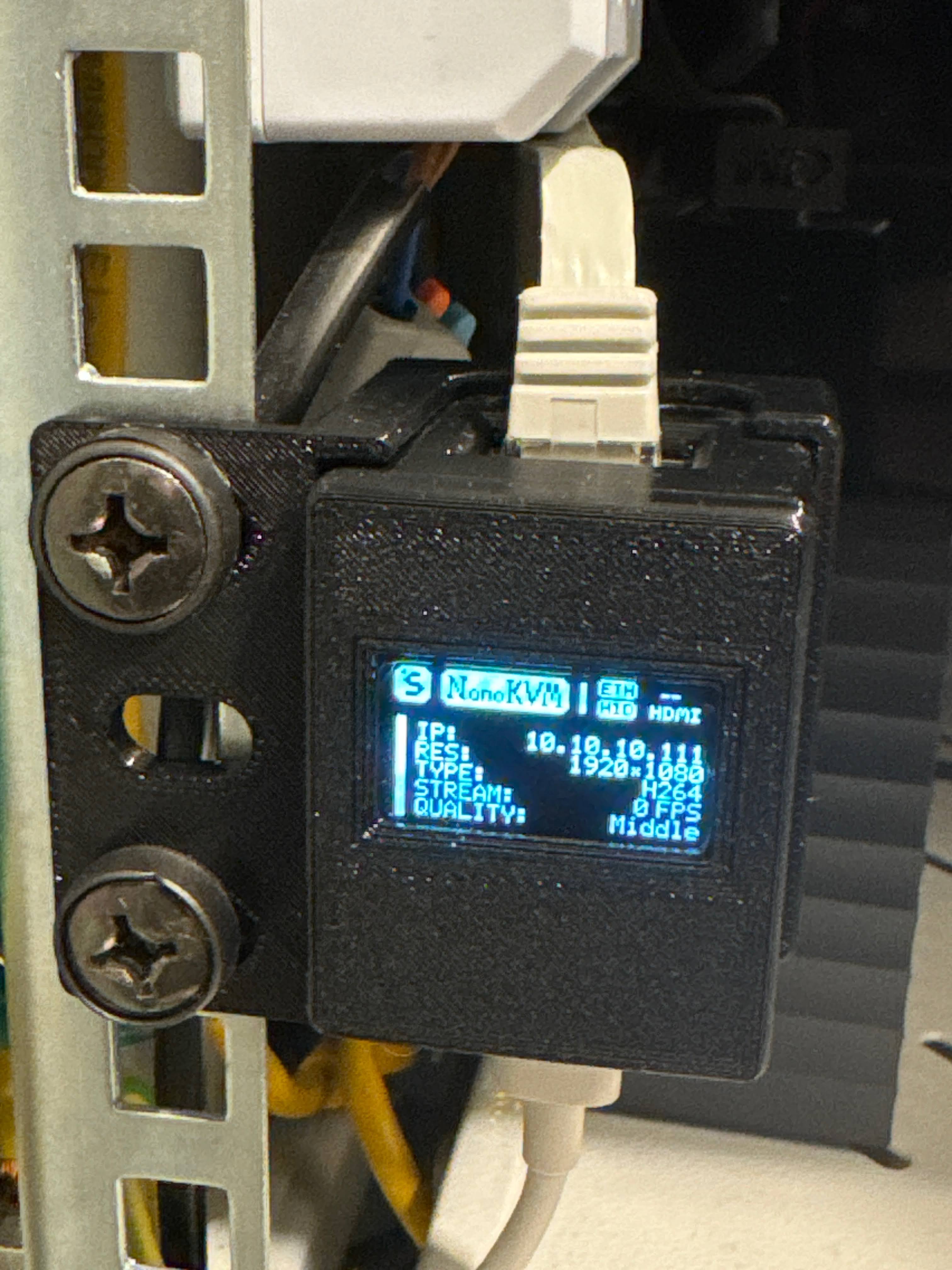 NanoKVM Lite case with OLED and Rack mount option