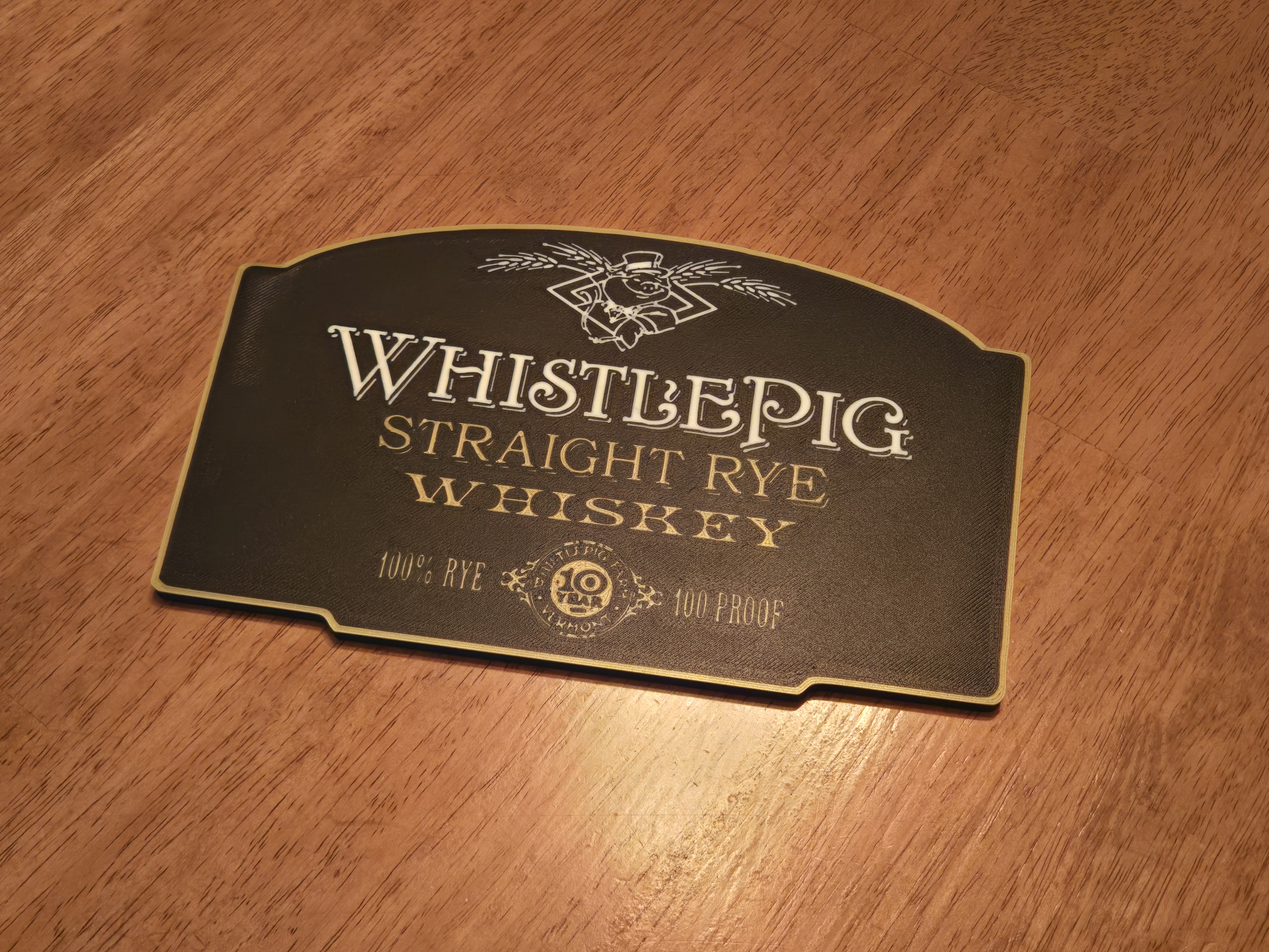 Whistlepig Straight Rye Whiskey Sign