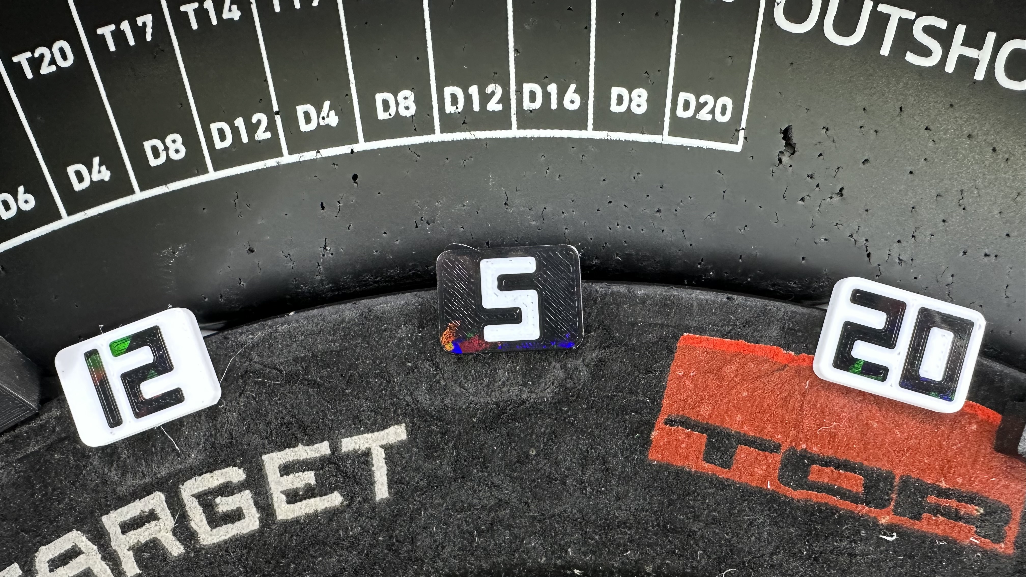 Magnetic Dartboard Number Ring – Individual Replaceable Numbers — miniatura 3